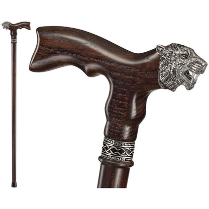 Unique Custom Hand made Wooden Tiger Cane or Walking Stick