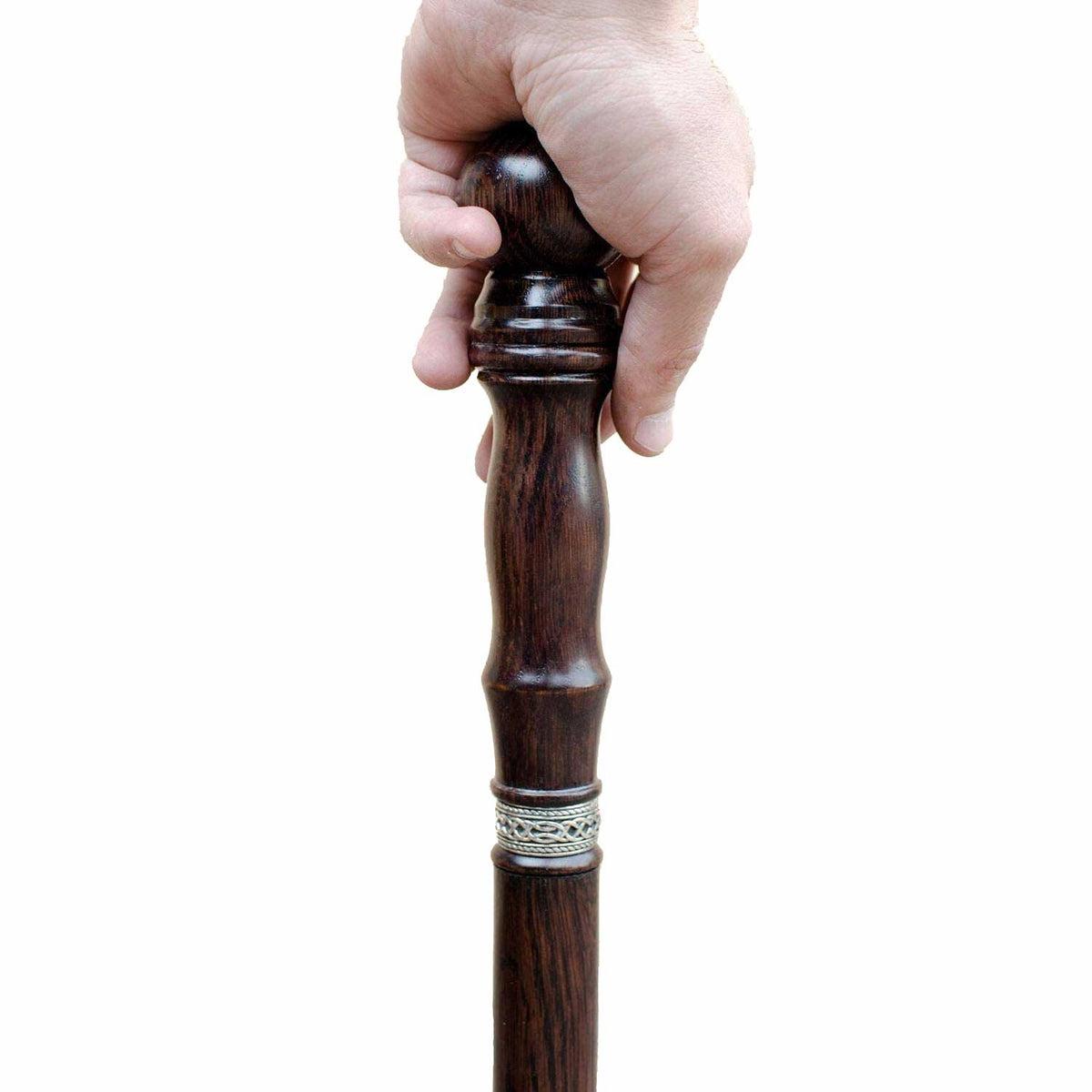 Unique Custom Made 2 Piece Knob Cane For Men and Women Solid Oak
