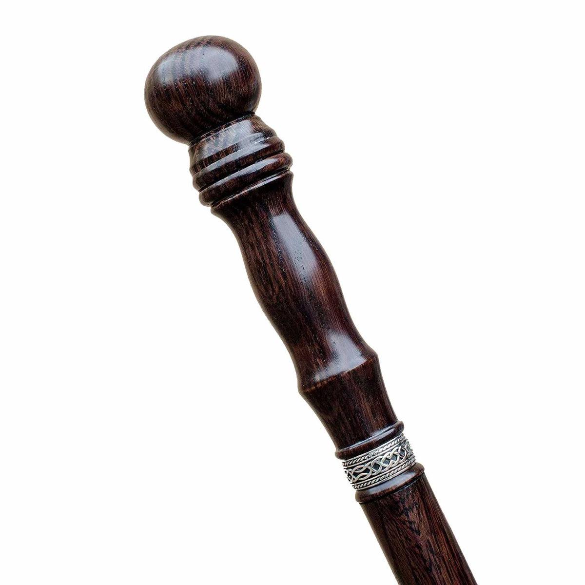 Unique Custom Made 2 Piece Knob Cane For Men and Women Solid Oak