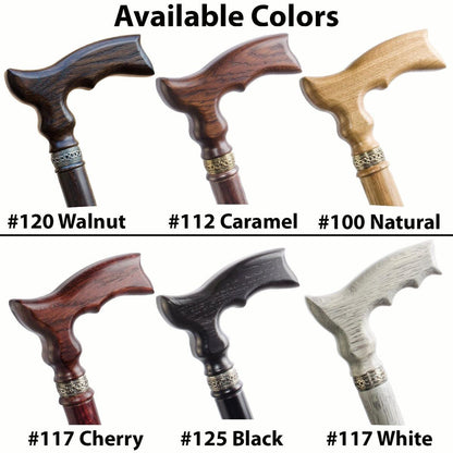 Unique Custom Made 2 Piece Knob Cane For Men and Women Solid Oak