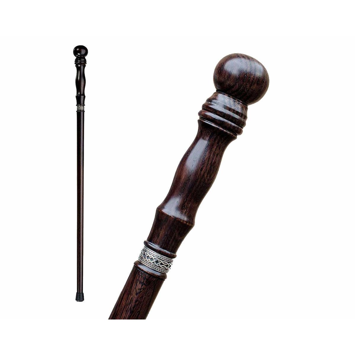 Unique Custom Made 2 Piece Knob Cane For Men and Women Solid Oak