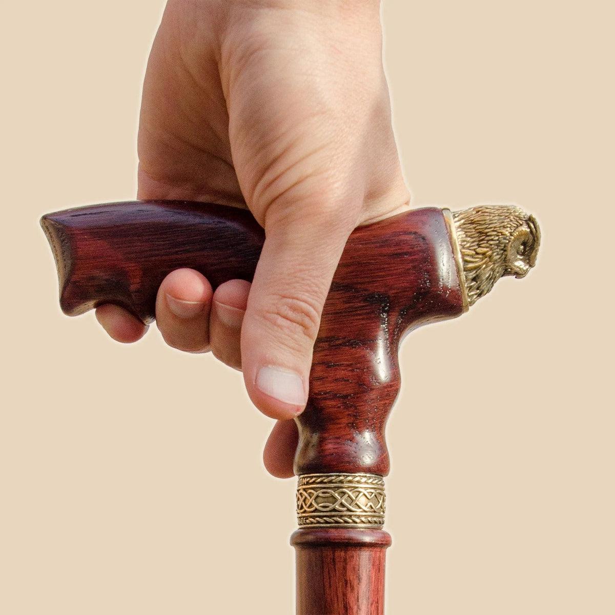 Unique Custom Solid Wood Owl Cane Or Walking Stick