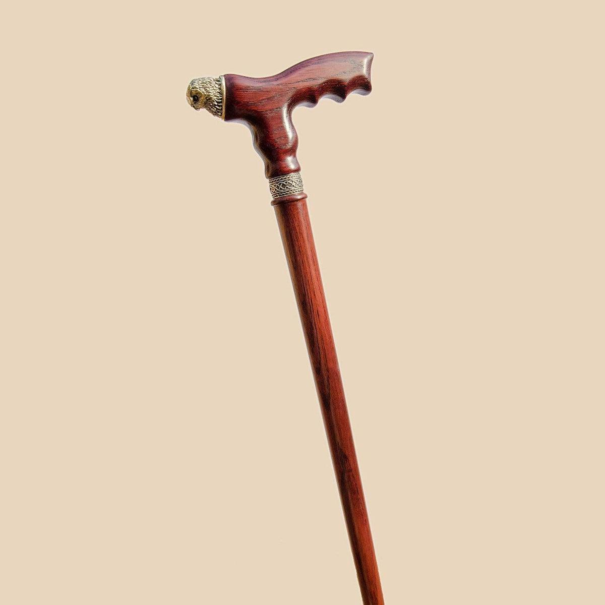 Unique Custom Solid Wood Owl Cane Or Walking Stick