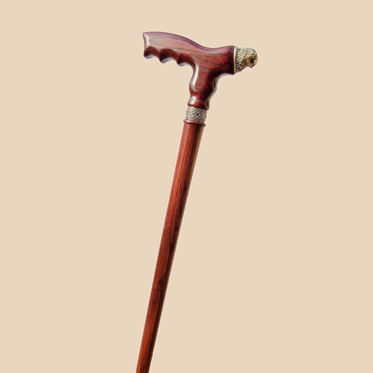 Unique Custom Solid Wood Owl Cane Or Walking Stick