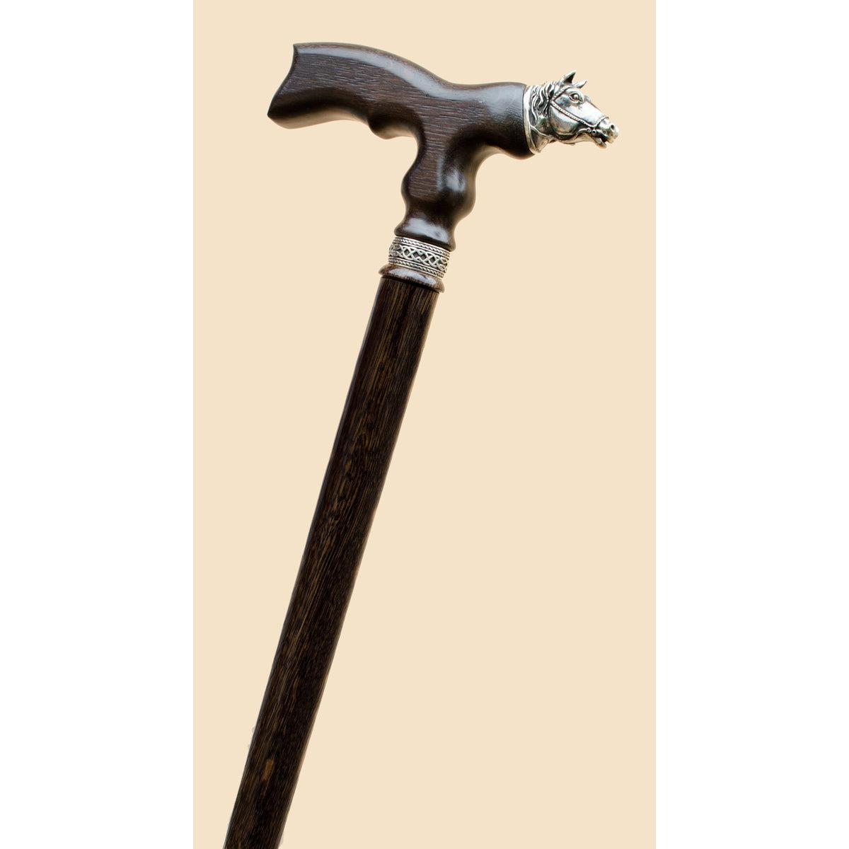 Unique Custom Wooden Horse Cane or Walking Stick