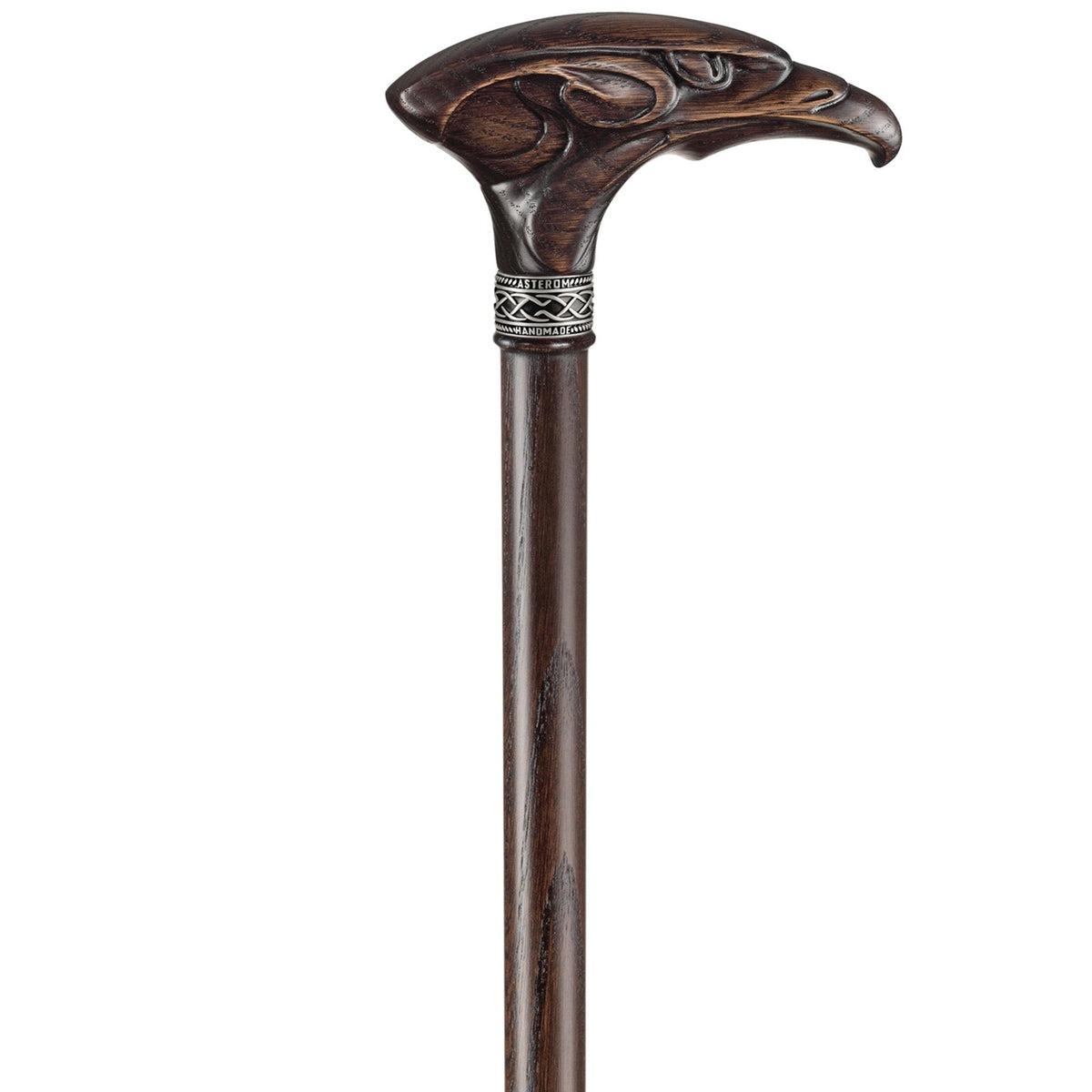 Wooden Eagle Head Cane Hand Carved Walking Stick
